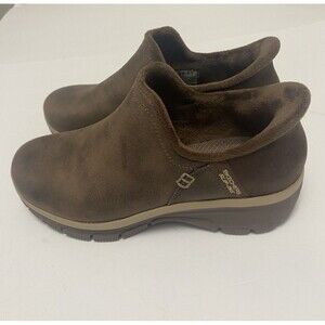 Skechers Women's Dark Brown Suede Slip-On Casual Loafers